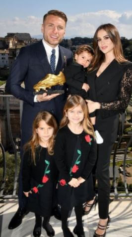 Michela Immobile son Ciro immobile with his Family.
